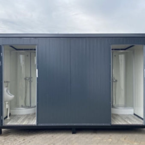 4x2M SANITÄRCONTAINER DOPPEL-WC MIT DUSCHE